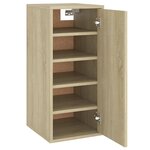 vidaXL Armoire à chaussures Chêne sonoma 32x35x70 cm Aggloméré