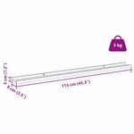 vidaXL Étagère Murale avec étagère 4 Pièces Marbre blanc 115 x 9 x 3 cm