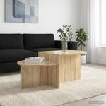 vidaXL Table basse Chêne Sonoma 100 x 50 x 40 cm Bois d'ingénierie