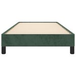 vidaXL Cadre de lit sans matelas vert foncé 90x190 cm velours