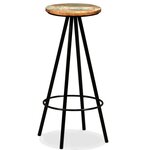 vidaXL Ensemble de bar 3 Pièces Bois de récupération massif