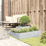 vidaXL Pots et Jardinières Galvanisé Métal galvanisé Moyen à Grand
