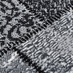 Vidaxl tapis bcf gris avec motif de blocs 100x300 cm