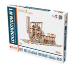 Maquette 3D en Bois Puzzle Locomotive