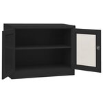 vidaXL Armoire de bureau Anthracite 90x40x70 cm Acier