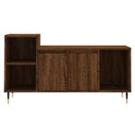 vidaXL Meuble TV Chêne marron 100x35x55 cm Bois d'ingénierie