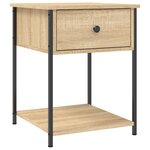 vidaXL Tables de chevet 2 Pièces chêne sonoma 44x45x58 cm bois ingénierie