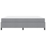 vidaXL Lit à ressorts Gris clair et noir 200 x 200 cm