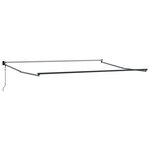 vidaXL Auvent Rétractable Orange et marron 350 x 250 cm