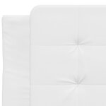 vidaXL Coussin de tête de lit Zadar blanc 90 cm similicuir