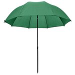 vidaXL Parapluie de pêche Vert 240x210 cm