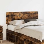 vidaXL Tête de lit Chêne fumé 120 cm Bois d'ingénierie