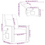 vidaXL Fauteuil de massage inclinable Noir Tissu