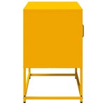 vidaXL Meuble TV jaune moutarde 68x39x60 5 cm acier