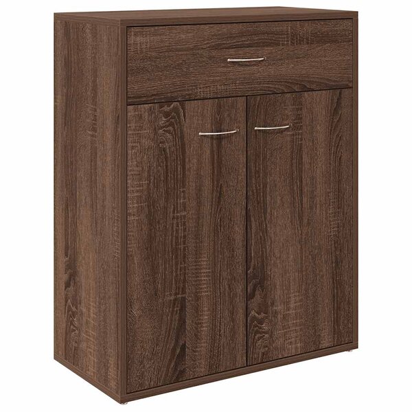vidaXL Buffet Chêne marron 60x30x75 cm Bois d'ingénierie