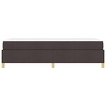 vidaXL Lit à ressorts Blanc et Marron foncé 90 x 190 cm tissu
