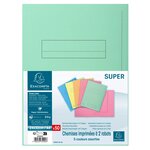 Pqt de 50 Chemises imprimées avec 2 rabats 250 g Assorties RAINEX