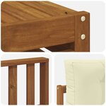 vidaXL Ensemble de canapés d'extérieur 8 pc Naturel et Crème