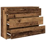 vidaXL Buffet vieux bois 100x35x76 cm bois d'ingénierie