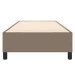 vidaXL Cadre de lit à ressorts taupe 100x200 cm tissu