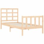 vidaXL Cadre de lit sans matelas 90x200 cm bois de pin massif