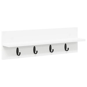 vidaXL Porte-manteau mural Blanc 60 x 10.5 x 18 cm Bois d'ingénierie