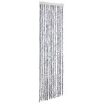 vidaXL Moustiquaire Blanc et gris 56x185 cm Chenille