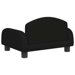 vidaXL Canapé pour enfants noir 50x40x30 cm tissu