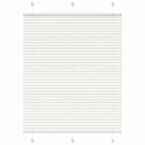 vidaXL Store plissé blanc 110x100cm largeur du tissu 109 4cm polyester