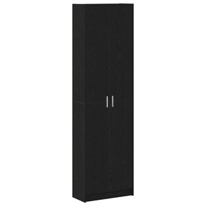 vidaXL Armoire Chêne noir 55 x 25 x 189 cm Bois d'ingénierie