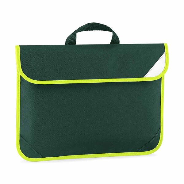 Sacoche légère porte document haute visibilité QD452 - Vert bouteille