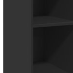 vidaXL Buffet noir 30x41x93 cm bois d'ingénierie