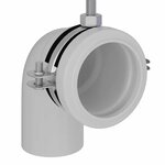 vidaXL Support mural de salle de bain Bleu 50 x 17.5 x 136 cm Acier
