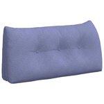 vidaXL Coussin de Dos Bleu denim 100 x 24 x 50 cm tissu