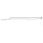 vidaXL Cadre de store rétractable électrique Blanc 4 x 2 m Aluminium