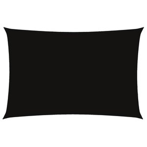 vidaXL Voile de parasol tissu oxford rectangulaire 2x4 m noir
