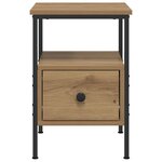vidaXL Tables de chevet 2 Pièces chêne artisanal bois d'ingénierie