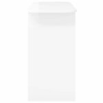 vidaXL Table console Blanc brillant 93 x 40 x 75 cm Bois d'ingénierie