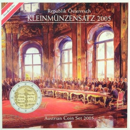 Coffret série euro BU Autriche 2005 (75 ans du Traité d’Etat autrichien)