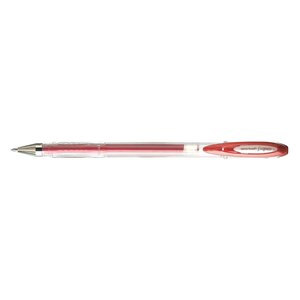 Roller encre gel Signo UM120NM pointe moyenne 0,7mm Rouge Métal x 12 UNI-BALL