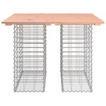 vidaXL Table de jardin Gabion Design 100x102x72 cm Bois massif Douglas