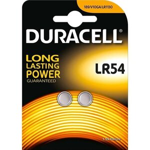 DURACELL Lot de 2 piles SPE LR54