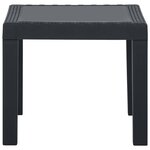 Vidaxl salon de jardin 3 pièces avec coussins plastique gris