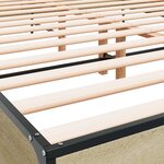 vidaXL Cadre de lit sans matelas chêne sonoma 120x200 cm