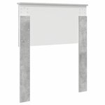 vidaXL Tête de lit avec tête de lit Gris béton 75 cm Bois d'ingénierie