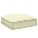 vidaXL Coussin pour assise de palette Crème 50 x 50 x 12 cm