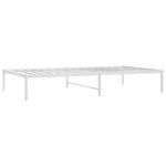 vidaXL Cadre de lit métal sans matelas blanc 100x190 cm