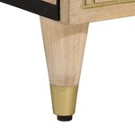 vidaXL Table de chevet 40x33x46 cm Bois de manguier solide