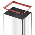 Hailo poubelle big-box swing taille l 35 l acier inoxydable 0840-111