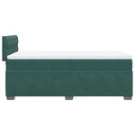 vidaXL Sommier à lattes de lit avec matelas Vert foncé 90x200 cm